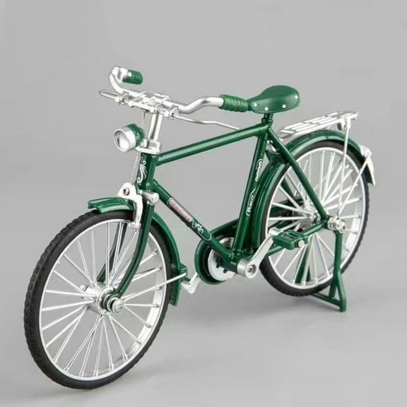Mini Bike Model Alloy Retro Bicycle Model Collections Vintage Miniature Vehicle Ornament Home Decoration Birthday Gifts