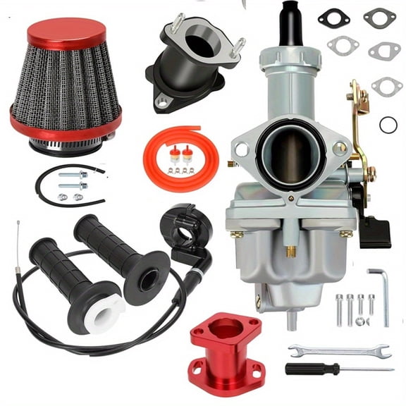 Mini Bike PZ27 Carburetor Kit Throttle Assembly For Predator 212cc 196cc 125 150 250cc Engine Coleman CT200U BT200X KT196 CK196 TaoTao Baja MB200 Coolster CG XR100 ATV Dirt Pit Bike Go Kart Parts