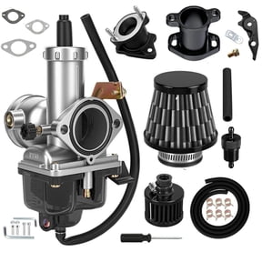 Mini Bike PZ30 Carburetor 30mm Carb Kit with 42 mm air filte*,Intake Manifold Compatible with Predator 301cc 420cc GX390 GX340 GX270 GX240 Minibike Go Kart Cart Parts black 