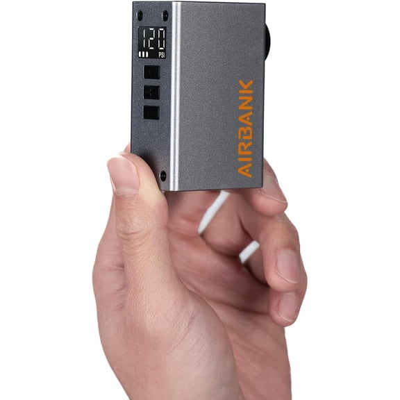 Mini Bike Pump with Gauge, Pocket 2 PRO, 120 PSI Electric Bicycle Pump Portable, Rechargeable Bike Air Pump for Road Bike, Mountain Bike, Sports Balls for Schrader & Presta Valve