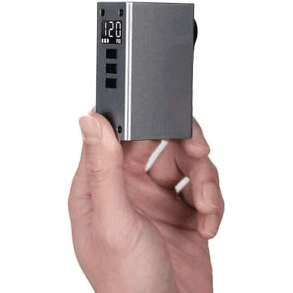 Mini Bike Pump with Gauge, Pocket 2 PRO, 120 PSI Electric Bicycle Pump Portable, Rechargeable Bike Air Pump for Road Bike, Mountain Bike, Sports  for Schrader & Presta Valve