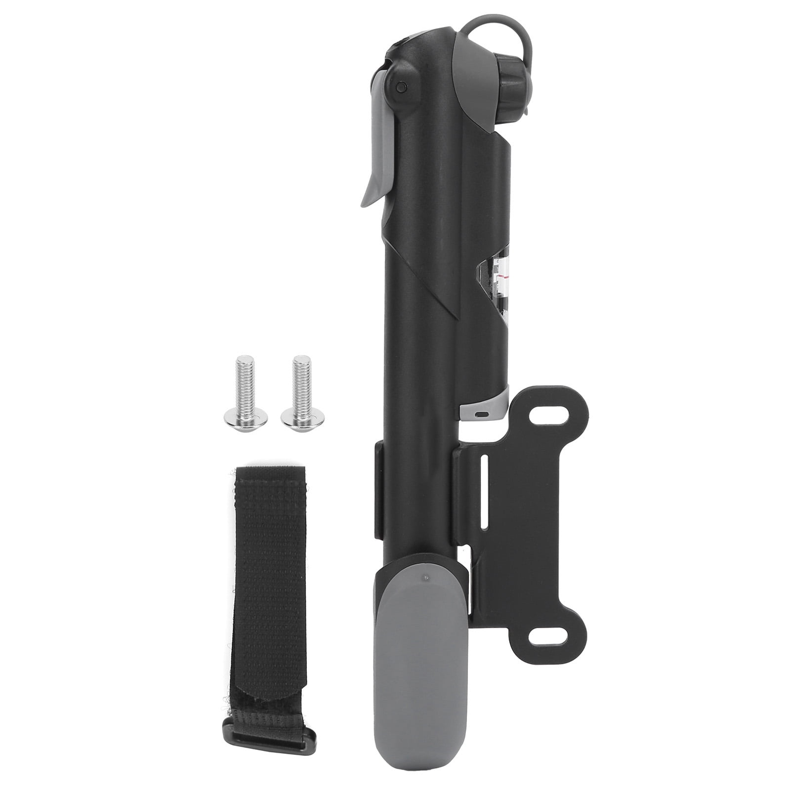 Mini Bike Pump with Pressure Gauge Portable Presta and Schrader Valves