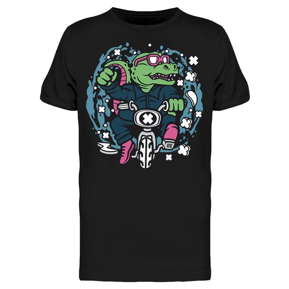 Mini Bike Trex Cartoon Tee Men's -Image by Shutterstock