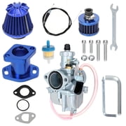 Mini Bike VM22 26mm Carburetor Carb Blue Compatible with Coleman CT200U CT200U-EX BT200X Predator 212cc 224cc 196cc 6.5HP Engine Baja Warrior MB200 Axis M200 KT196 GX200 200cc Go Kart Parts