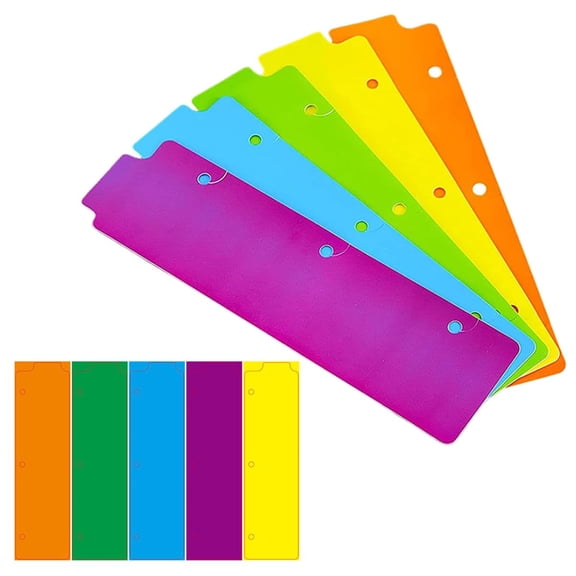 Mini Binder Dividers 10 Pack Color Coded Page Tabs for Small Loose Leaf Binders