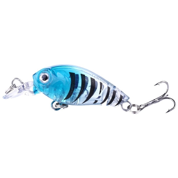 Mini Bionic Crank Hard Bait Minnow Wobbler Fishing Lure Swimbait W/ Treble Hook+ Y9Z1