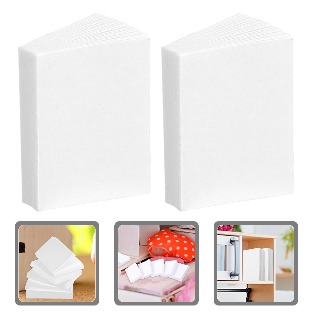 100Pcs Miniature White Blank Books For Dollhouse – 1:12 Scale Tiny Bookshelf Decorations - View #9