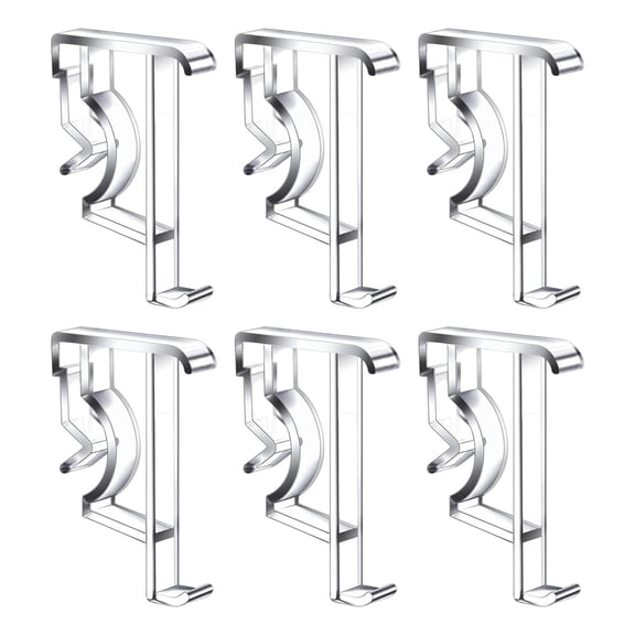 Mini Blinds Retainer Holder,Clear Blind Clips,Hidden Channel Valance Clips,Plastic Window Blind Clip for Horizontal Wood Blinds,Valance Retainer Clips for Blind Holder Repair,1.45x2.19 inch(White*6)