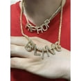 thumbnail image 1 of Mini Block Initial CZ Letters - .925 Sterling Silver - Rhodium (G), 1 of 2