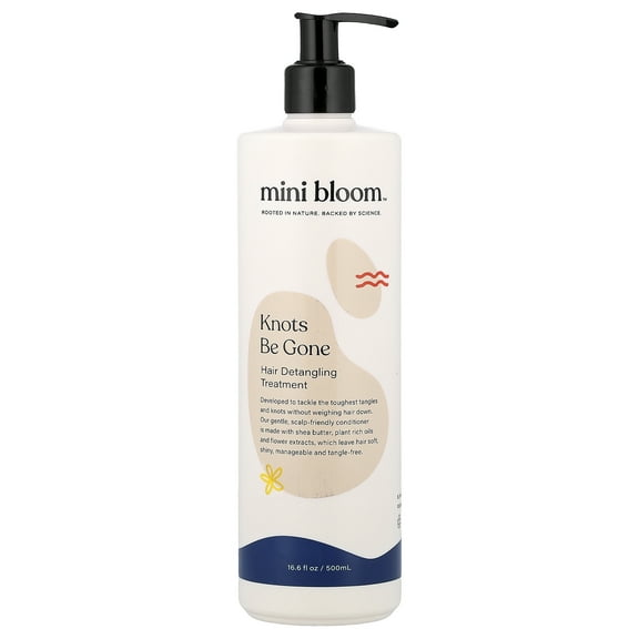Mini Bloom Knots Be Gone, Hair Detangling Treatment, 16.6 fl oz (500 ml)
