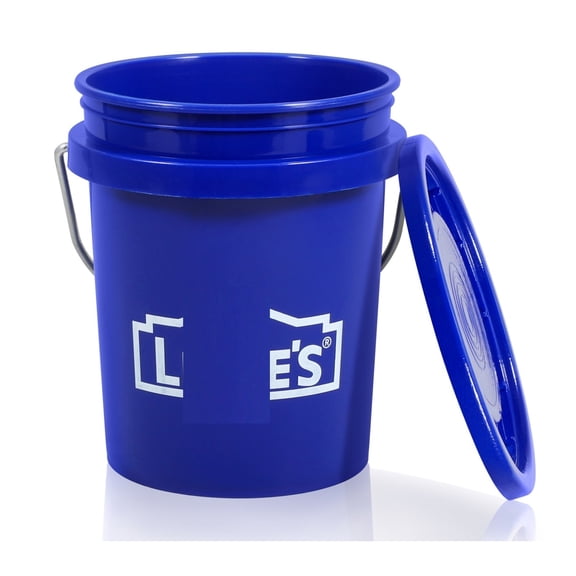 Mini Blue 0.42-Quart Paint Bucket With Lid