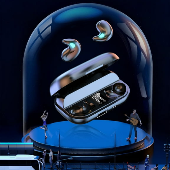 Mini Bluetooth Earphone 5.3 LED Digital Display High Quality and Intelligent Noise Reduction Sleep Earphones with Earplugs In The Ear Holiday Saving Gifts