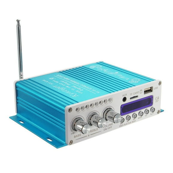 Mini Bluetooth Hi-Fi Stereo Bass Booster MP4 12V For Car Motorcycle Amplifier Metal Processor ,Small Footprint