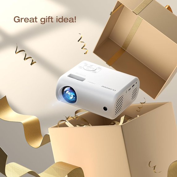 Mini Bluetooth Projector, Full HD 1080P Supported Portable Outdoor ...