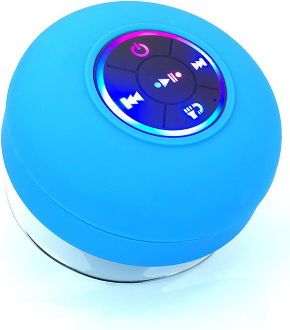 Mini Bluetooth Shower Speaker with LED Light, Portable Ipx4 Waterproof ...