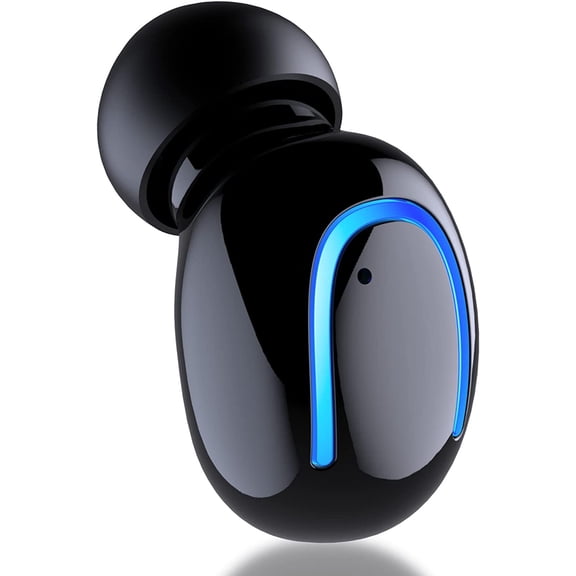 Mini Bluetooth Single Earbud Small Wireless Invisible HeadphonesSingle Earphone with 6 Hour Playtime for iPhone and Android Smart Phones PC TV Audiobook