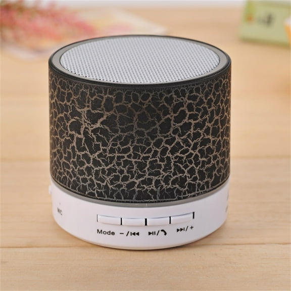 Mini Bluetooth Speaker - LED Night Lights, FM Radio, TF/AUX Playback, 3W Portable Sound for Bedroom, Desk, Personals Use