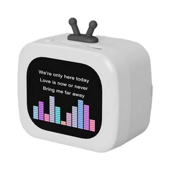 Mini Bluetooth Speaker Portable Multifunctional Music Photo Album Alarm Clock Call Timer Calculator Weather Calendar Etc