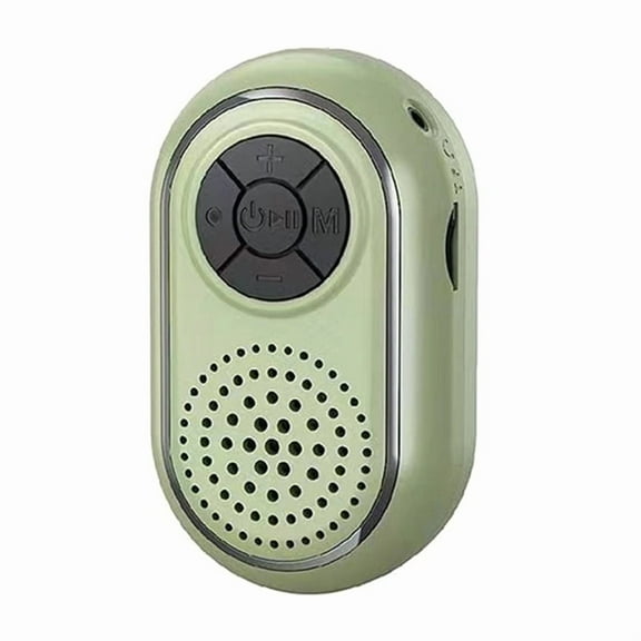 Mini Bluetooth Speaker Portable Stereo Bluetooth Soundbar Wireless MP3 Music Player Recorder Support FM Radio TF USB B,1 x Bluetooth Speaker 1 x Charging Cable,Green