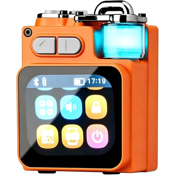 Mini Bluetooth Speaker, Smart Wireless Portable Speaker with Touchscreen, Loud HD Sound, LED Lights, BT5.4, All In One Small Audio for Home/Outdoor/Travel/Shower/Party/Beach/Camping/Hiking/Cycling