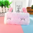 thumbnail image 1 of Pencil Bag, Pencil Pouch Cute Soft Fluffy Unicorn Canvas Storage Organizer Zipper Bag Plush, Kids Girls Cartoon Pencil Pouch Case for Stationery, School Supplies, Make Up Cosmetics, 1 of 10