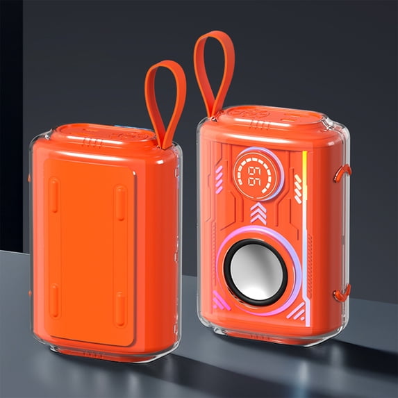 Mini Bluetooth Speaker, Transparent Wireless Speaker, Colorful Lighting Speaker, Portable Bluetooth Speaker, Wireless Audio, Compact Speaker, Outdoor Bluetooth Speaker