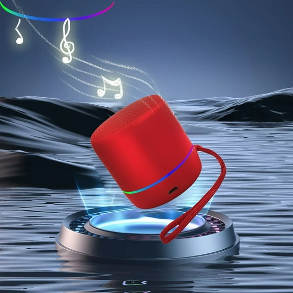 Mini Bluetooth Speakers, Wireless Bluetooth Speakers with Colorful Light Effect, Outdoor Waterproof Bluetooth Speaker Small Bluetooth Speaker, HiFi Sound Quality, for Party and Home