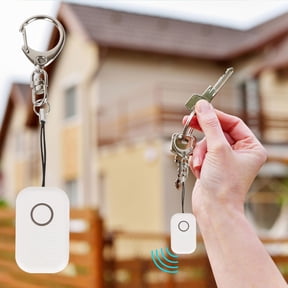 Mini Bluetooth Tracker – Key Finder for Phone, Wallet, Keys & Pets , 2-Way Alarm, 30ft Range, Bluetooth 5.0, Last Location Tracking, Remote Selfie, iOS/Android Compatible, 6-Month Battery White