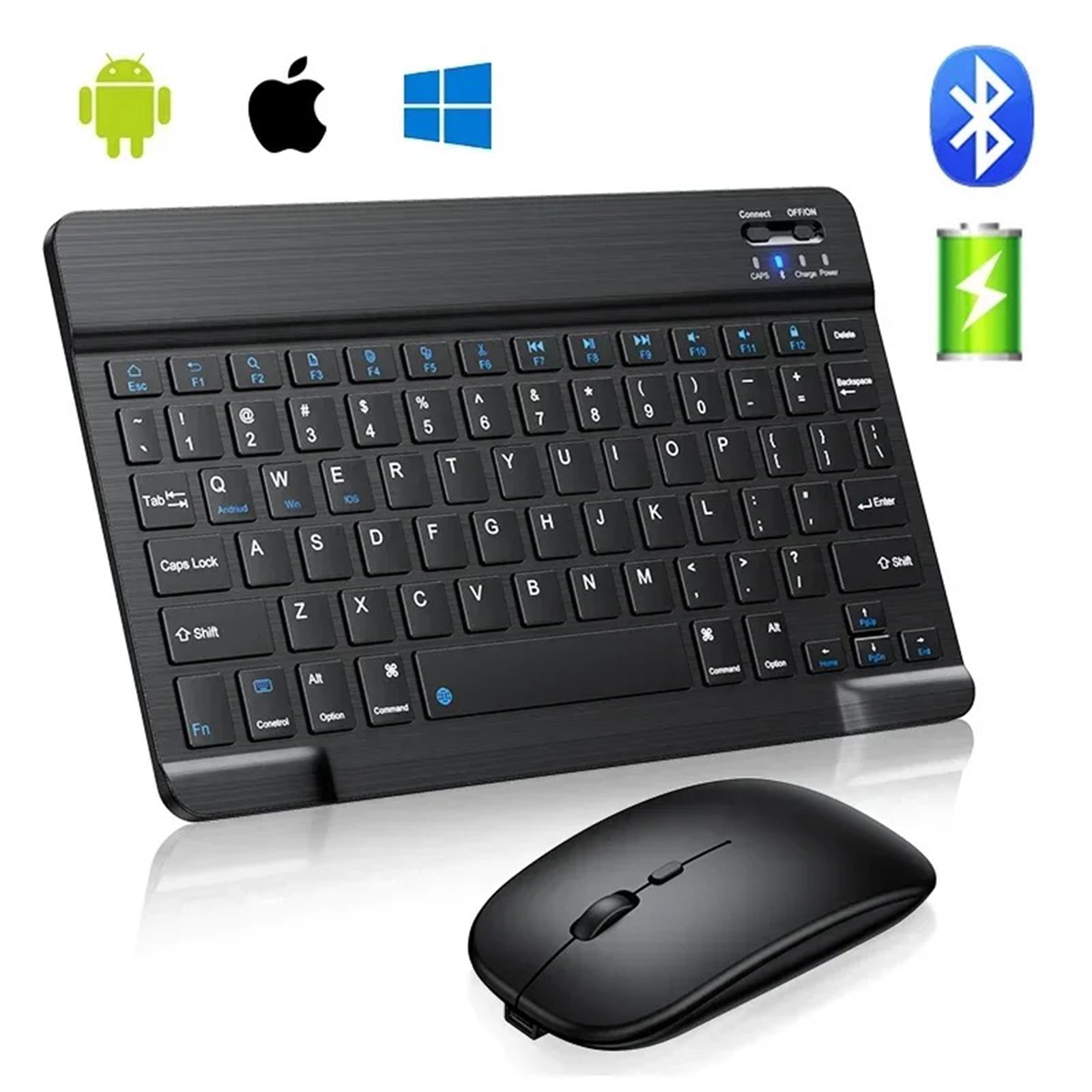 Mini Bluetooth Wireless Keyboard and Mouse Set English Keypad For iPAD IOS Android Windows Tablet 