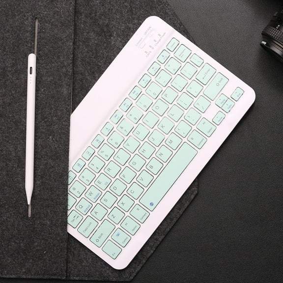 Mini Bluetooth-compatible Keyboard Wireless Keyboard Rechargeable 10 inch 78-Key For Phone Tablet Laptop For Android iOS Windows
