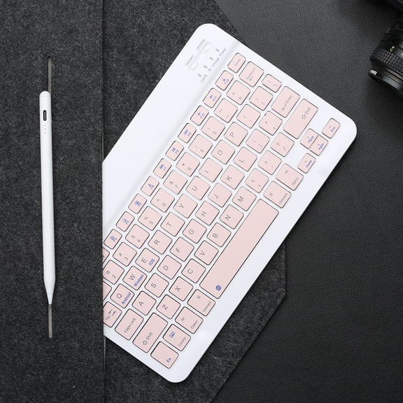 Mini Bluetooth-compatible Keyboard Wireless Keyboard Rechargeable 10 inch 78-Key For Phone Tablet Laptop For Android iOS Windows