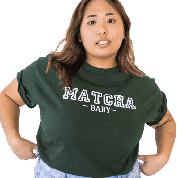 Mini Boba Boutique Matcha Baby Unisex Adult Size Medium T-shirt