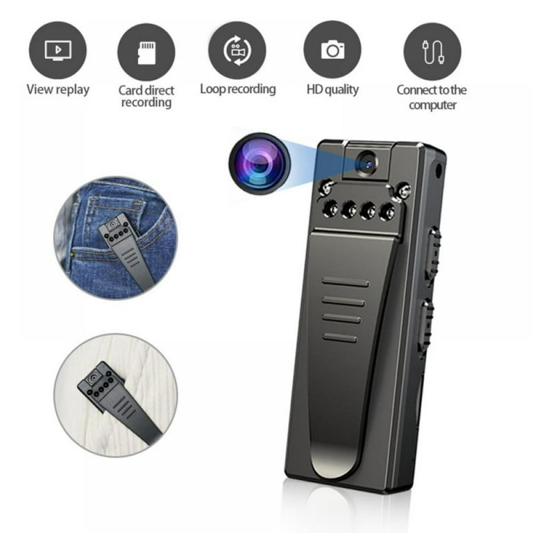 Mini Body Camera 1080P Full HD Hidden Security Cameras Portable