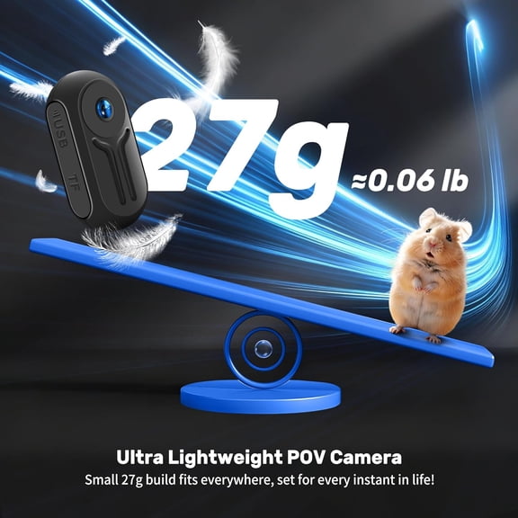 Mini Body Camera 1080P, Small Action Cameras with 0.85''Display Screen, Wearable POV Cam, Helmet Camera for Motorcycle, Hands-Free Body Cam for Cycling Vlogging Travel Pet