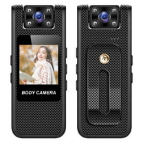 Mini Body Camera with Audio&Video Recording -4K 64GB WIFI HD Night Vision Cycling Recorder -180°Rotatable Lens,Loop Recording Worn Cams - for Personal Travel, Walking, Law Enforcement Outdoor Cams