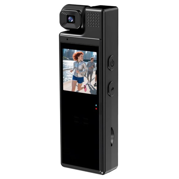 Mini Body Camera, Portable Sports Camera with Audio Video, Night Vision, WiFi, 180 Lens, Motion Detection