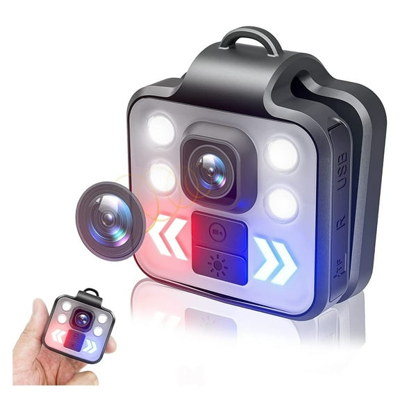 Mini Body Camera Video Recorder Sports Night Vision 1080P HD Camera Recorder For Home Outdoor Law Enforcement Security Guard ,Accurate and Clear