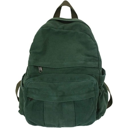 Mini Boho Canvas Backpack Vintage College School Backpack Women Student Bookbag Fairy Grunge Aesthetic Hippie Y2K Backpack (Green) price history and forecast - Euphrates