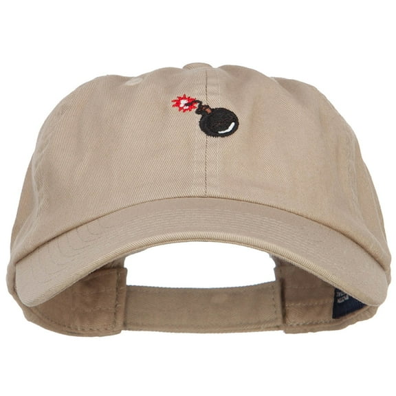 Mini Bomb Embroidered Low Cap - Khaki OSFM