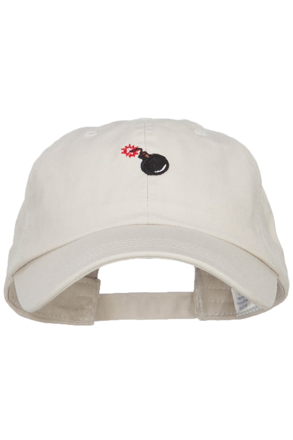 Mini Bomb Embroidered Low Cap - Putty OSFM