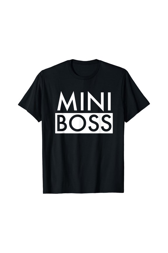 Mini Boss T-Shirt Matching Family Portrait Son Daughter Kid
