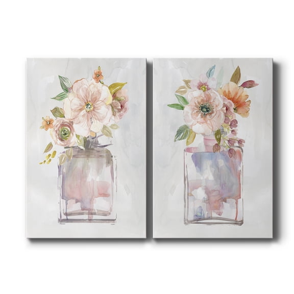 Mini Bouquet I Premium Gallery Wrapped Canvas - Ready to Hang - Set of 2 - 18 x 27 Each