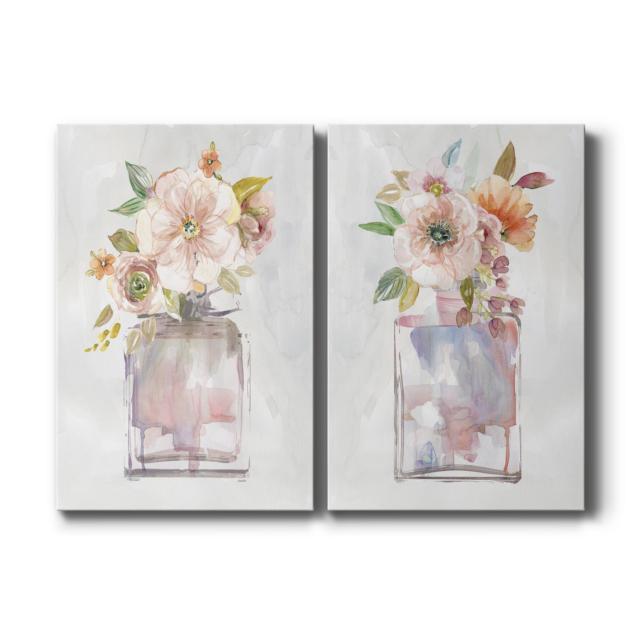 Mini Bouquet I Premium Gallery Wrapped Canvas - Ready to Hang - Set of 2 - 40 x 60 Each