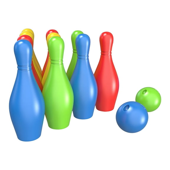 Mini Bowling Set for , Interactive Indoor Outdoor Sports Game, Enhances Hand-Eye Coordination, Body Balance Color Cognition, for Family Fun
