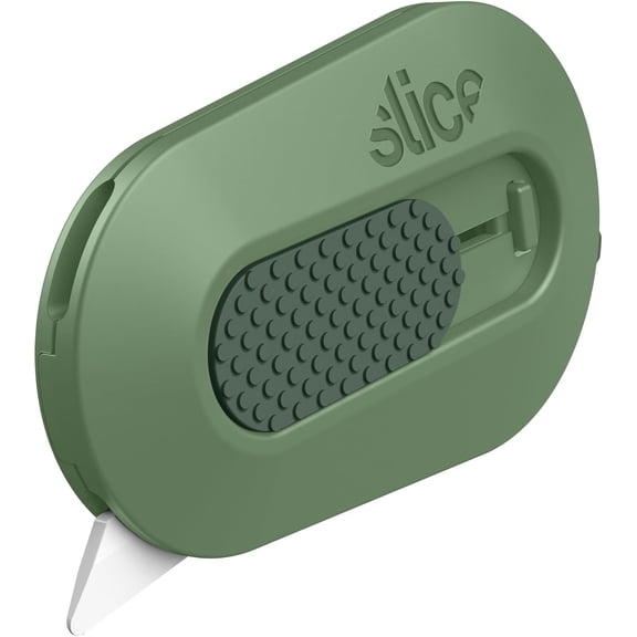 Mini Box Cutter | Manual Retracting | Safe Ceramic Box Cutter Lasting 11x Longer than Metal | Box Opener | 1 Pack | Sage
