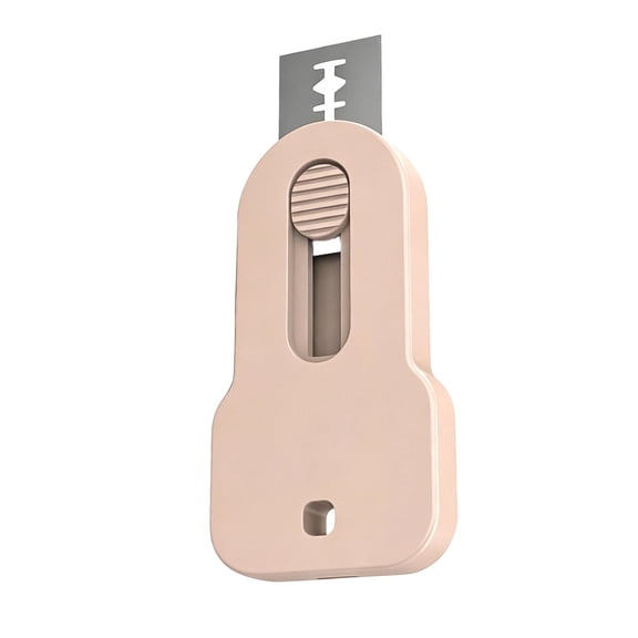 Mini Box Cutter Sliding Utility Model Colorful Pink Box Cutter for Women Package Opener Cardboard Cutter with Extra Blades