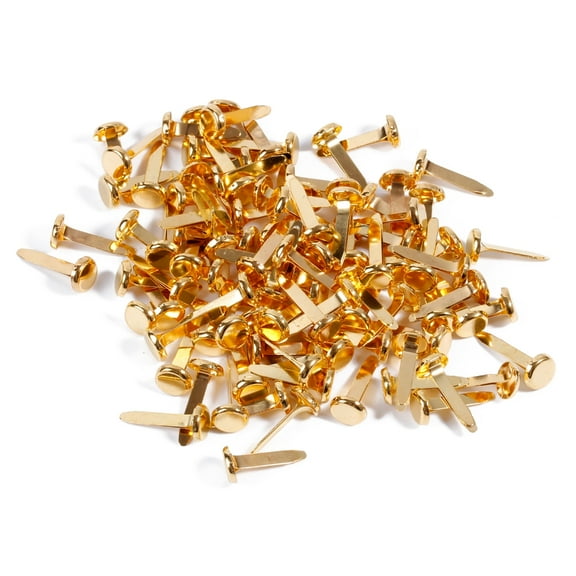 Mini Brads Pattern Bag Clips Round Head Clips Metal Round Head Clips 100-piece