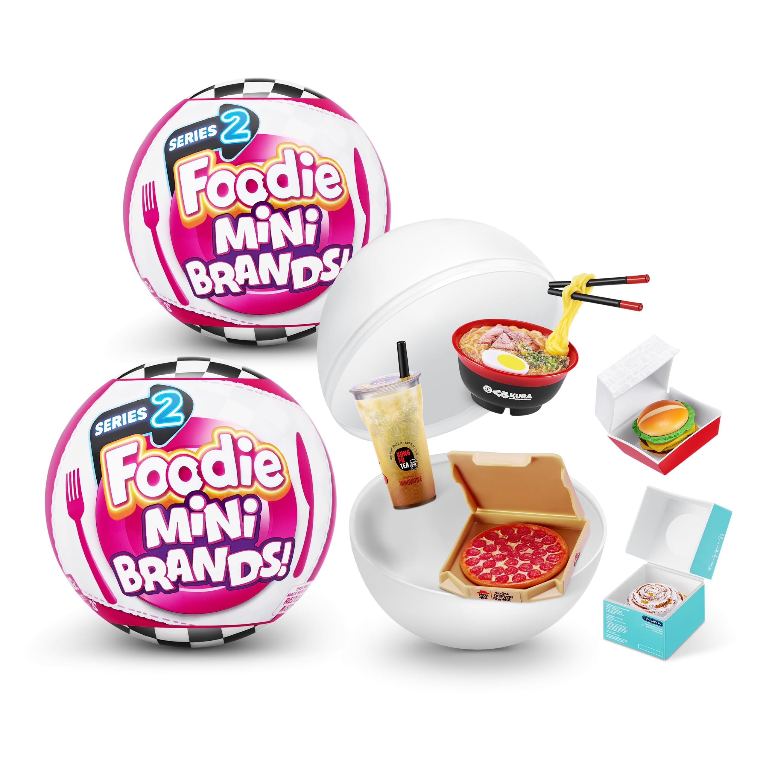 Foodie Mini Brands フーディーミニブランド 4個セット ZURU 5 Surprise Foodie Mini Brands Blind Bag: Rare Fast-food