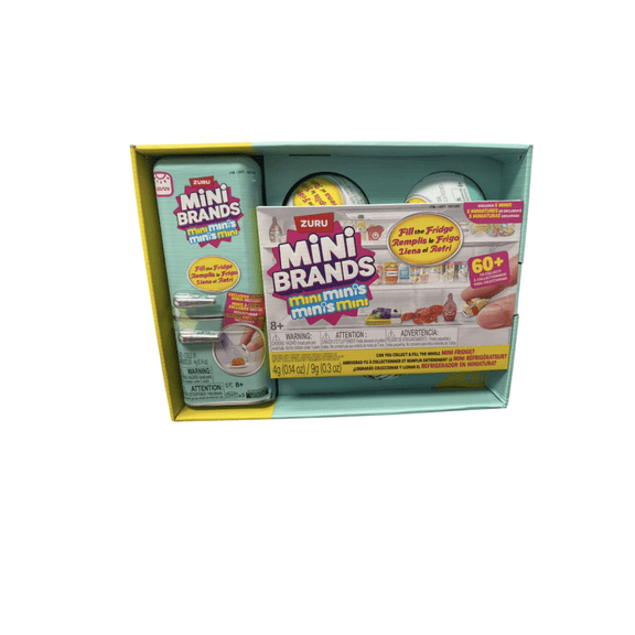 Mini Brands Mini Minis Fill the Fridge Exclusive Bundle - Refrigerator + 3 Capsules in Gift Packaging by Zuru