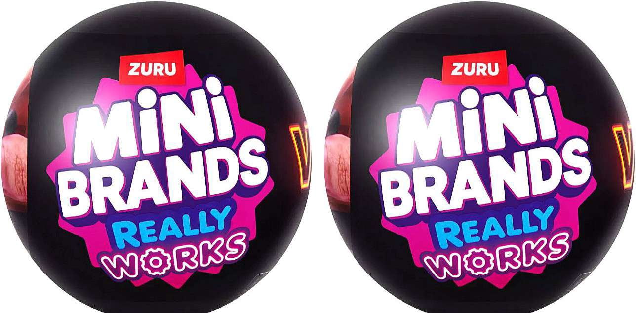 Mini Brands! Really Works Vinyl LOT of 2 Mystery Packs [4 RANDOM Mini Vinyl Records Per Pack]